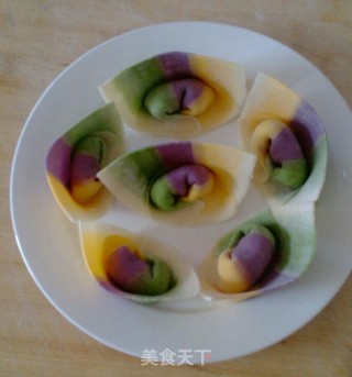 五彩馄饨的做法