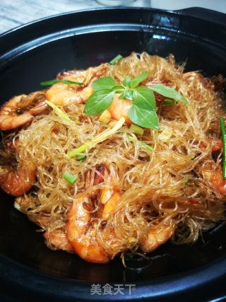 鲜虾粉丝煲的做法