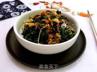 蒜蓉豆酱酱麻叶的做法