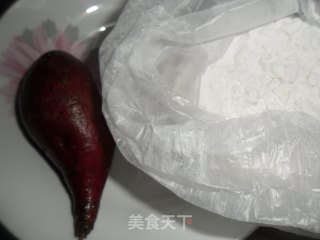紫薯芝麻馅饼的做法步骤：1