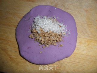 紫薯芝麻馅饼的做法步骤：4