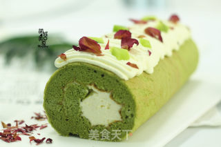 大麦若叶青蛋糕卷的做法