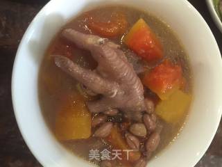 木瓜花生鸡脚汤的做法