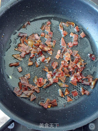【炒饭】腊肉炒饭的做法步骤：7