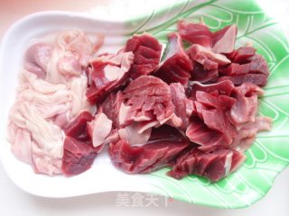 姜葱爆炒鸭胗的做法步骤：4