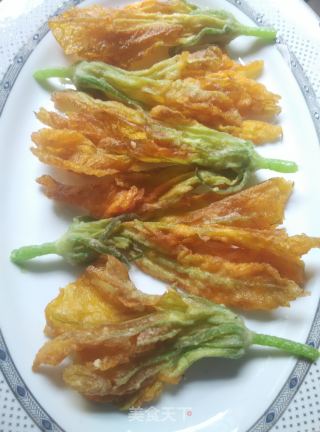 酥炸花南瓜的做法