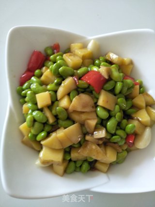 土豆烧毛豆的做法