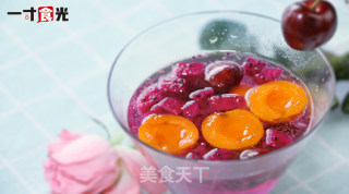 黄杏火龙果潘趣酒的做法