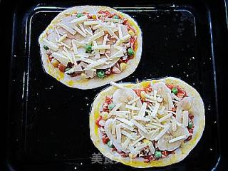 迷你脆底鸡肉比萨的做法步骤：19