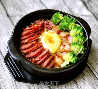 腊味煲仔饭的做法