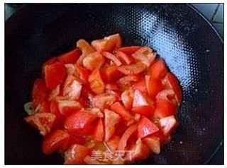 西红柿青椒炒蛋的做法步骤：6