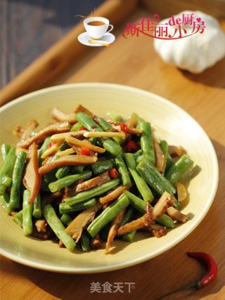 四季豆炒牛肚丝的做法
