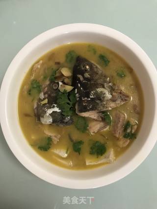 一鱼两吃之鱼头炖豆腐的做法