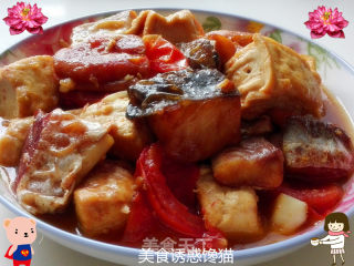 巴沙鱼焖豆腐的做法
