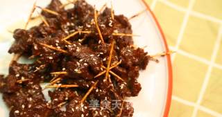 牙签牛肉的做法