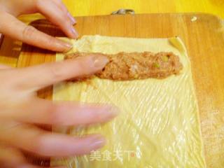 蝉衣肉卷的做法步骤：3