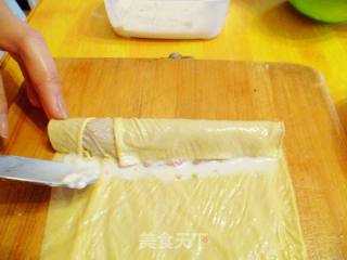 蝉衣肉卷的做法步骤：4