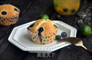 蓝莓爆浆麦芬蛋糕的做法