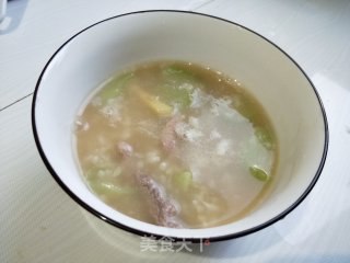 丝瓜瘦肉粥的做法