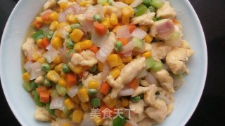 五彩鸡丁的做法