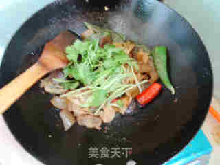 虎皮青椒炒肉皮的做法步骤：10