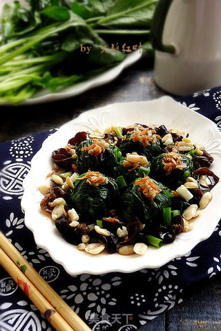 四宝菠菜圆子的做法