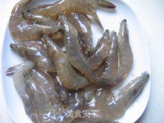 头抽煎大虾的做法步骤：1