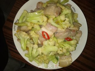 干锅菜花的做法