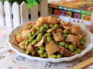 咸黄鱼炒毛豆的做法