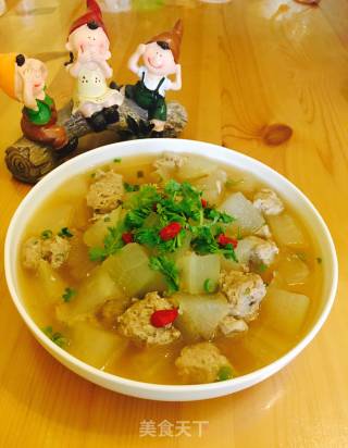 冬瓜肉丸汤的做法