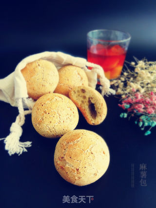 抹茶味麻薯包的做法