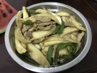 茭白瘦肉丝的做法