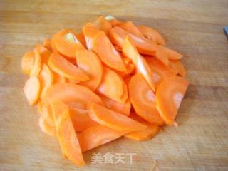 素炒莲藕胡萝卜片的做法步骤：4