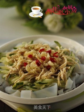 鸡丝凉皮的做法