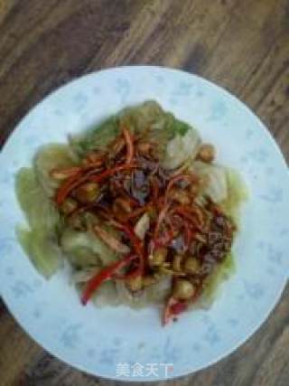 蚝油干贝生菜的做法步骤：4