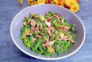 豇豆炒肉丝的做法