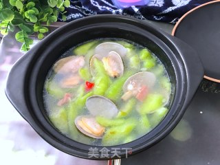 花蛤翠衣丝瓜的做法