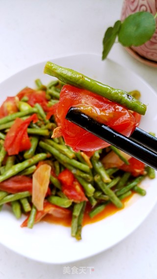 西红柿炒豆角的做法
