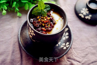 蜜豆桂花双皮奶的做法