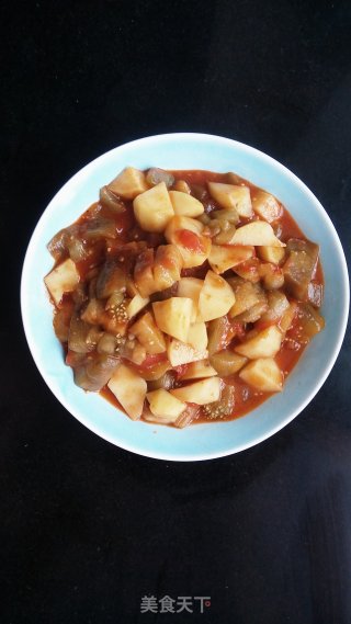 土豆烧双茄的做法