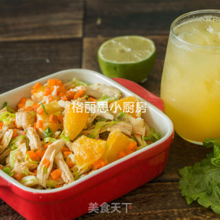 瘦身必备果蔬鸡肉沙拉的做法