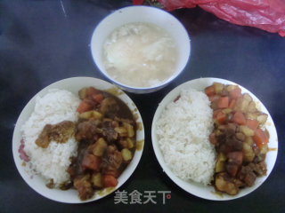 黑椒咖喱鸡翅根饭的做法步骤：11