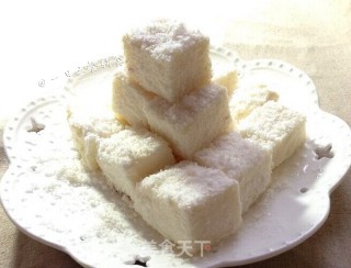 牛奶椰丝小方的做法