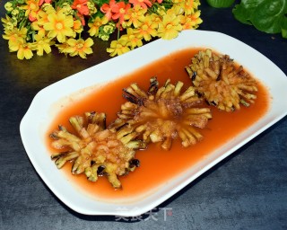 菊花茄子的做法