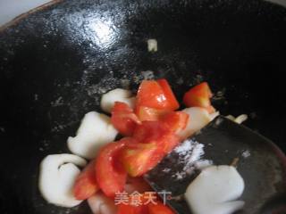 番茄年糕的做法步骤：5