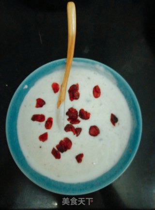 拉丝酸奶（蔓越莓+蓝莓果酱）的做法