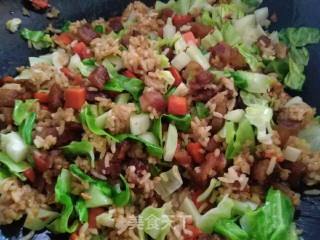 腊肉炒饭的做法