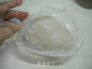 椰香紫薯芝麻冰皮的做法步骤：5