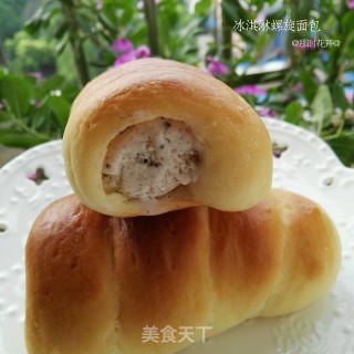 冰淇淋螺旋面包