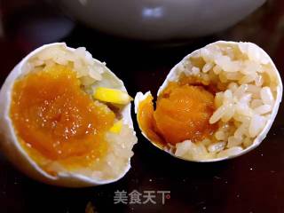 咸鸭蛋糯米饭的做法